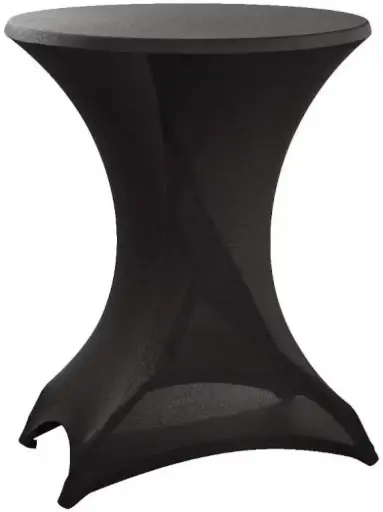 Housse mange debout noir D.85 x 110/115 cm